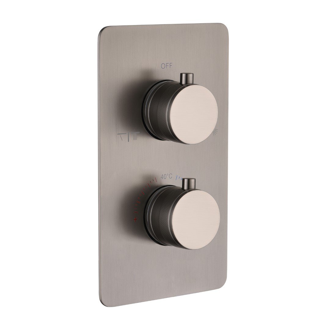 

Термостатический смеситель встраиваемый Boheme Cell 134-2-GM С ВНУТРЕННЕЙ ЧАСТЬЮ, антрацит