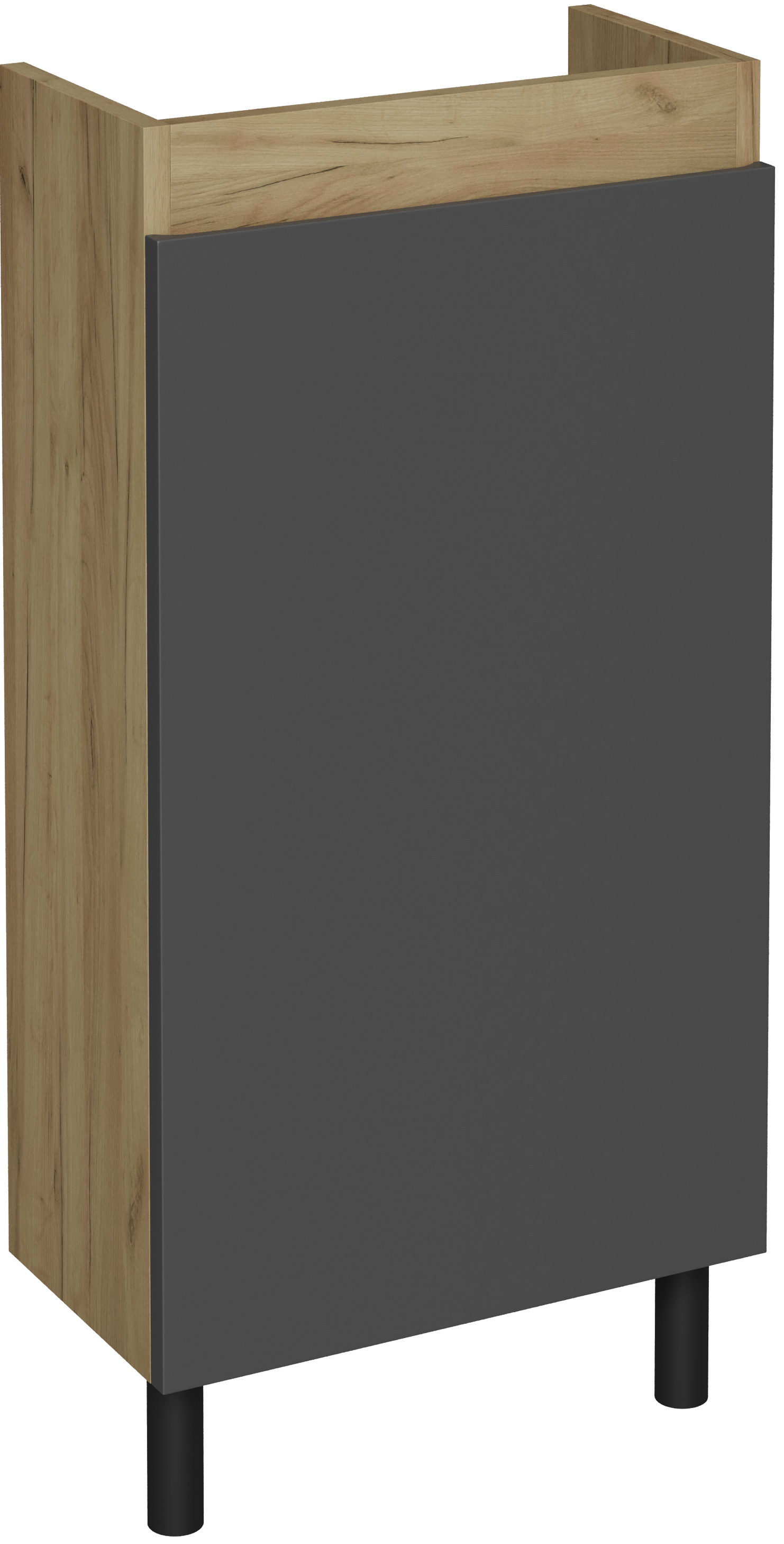 

Тумба под раковину без столешницы DIWO Кострома 40 напольная, антрацит