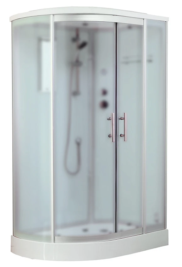 

Душевая кабина Timo Standart Silver Fabric 120х85 хром, стекло матовое, без гидромассажа