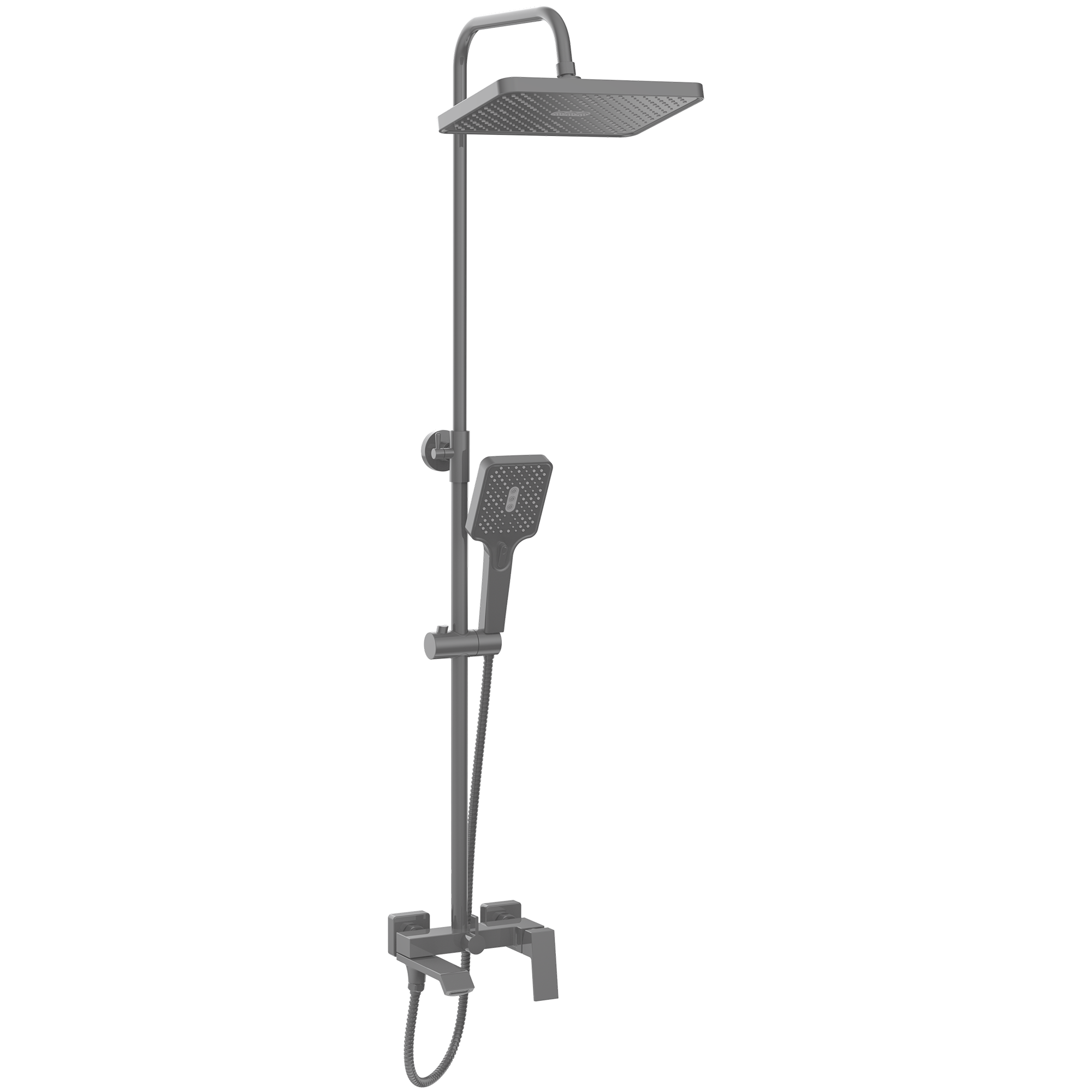 Душевая стойка Haiba HB24575-3 оружейная сталь 12919₽