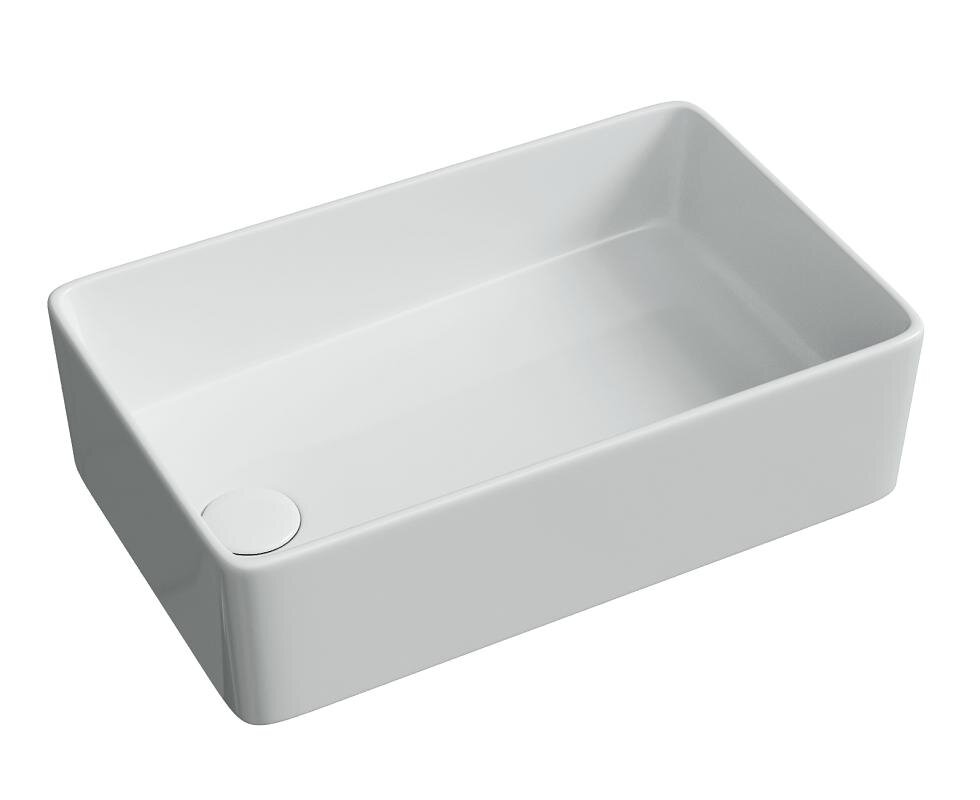 CN5050 Раковина накладная Ceramicanova Элемент / Element 48,5x30,5x13,5 белый