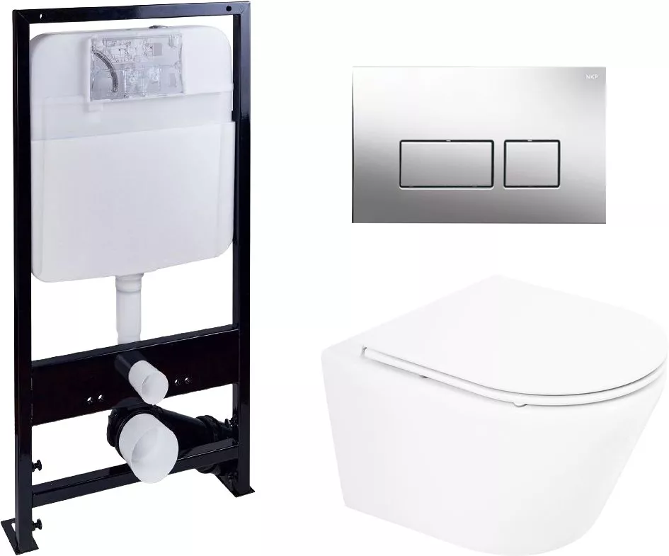 

Комплект Унитаз подвесной BelBagno Tre BB8001CHR/SC + Система инсталляции EWRIKA ProLT 0026-2020 + Кнопка смыва EWRIKA 0041 хром