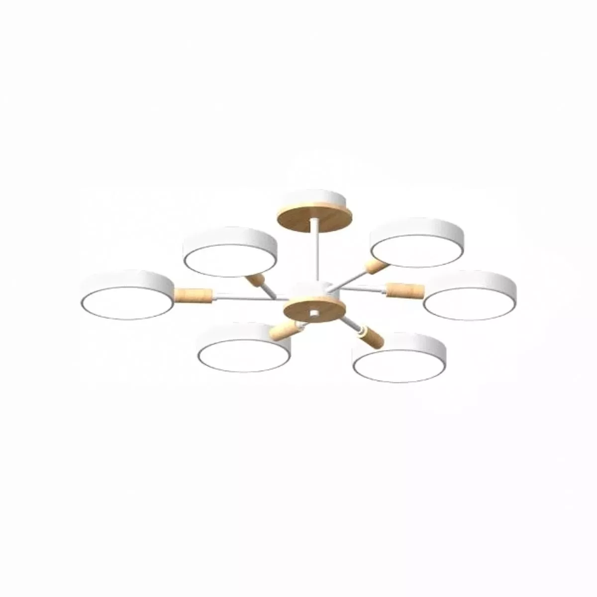 

Люстра на штанге LED4U L3218-740 WH