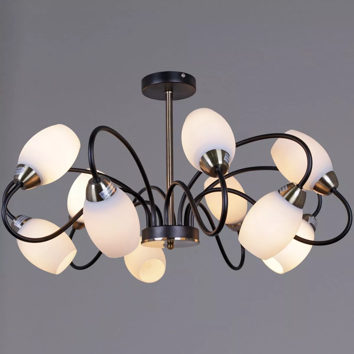 

Люстра на штанге Reluce 01270-0.3-10B BK+AB