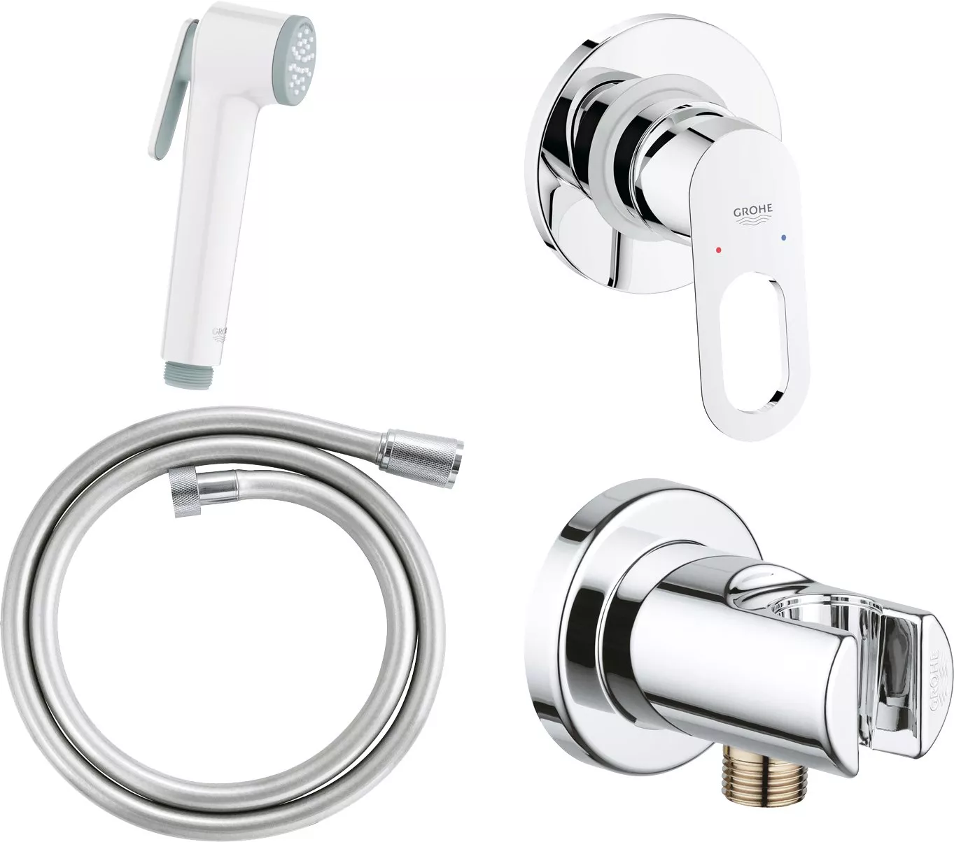 

Гигиенический душ Grohe BauLoop со смесителем 124896