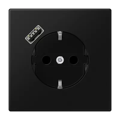 

Розетка 2K+З Jung LS1520-18ASWM