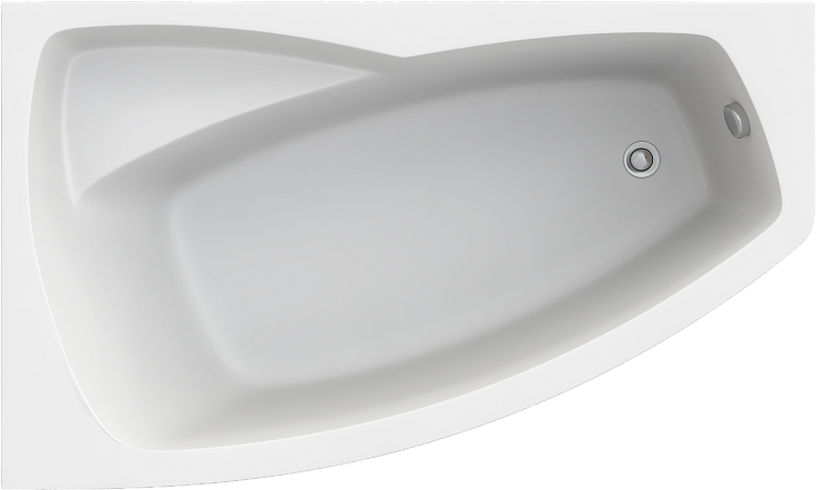 Акриловая ванна STWORKI Монтре 170x105 L, с каркасом