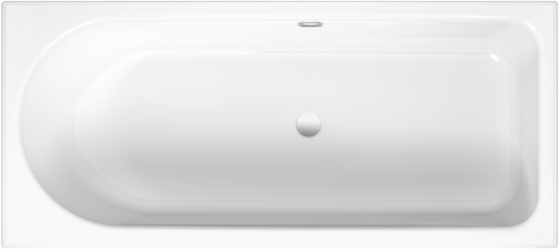 

Стальная ванна Bette Ocean 170x75 см, белая, с антискользящим покрытием, с шумоизоляцией, перелив сзади