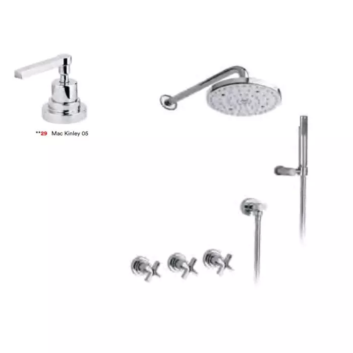 

Nicolazzi 2233CR29 Душевой набор с ручным душем и верхней лейкой