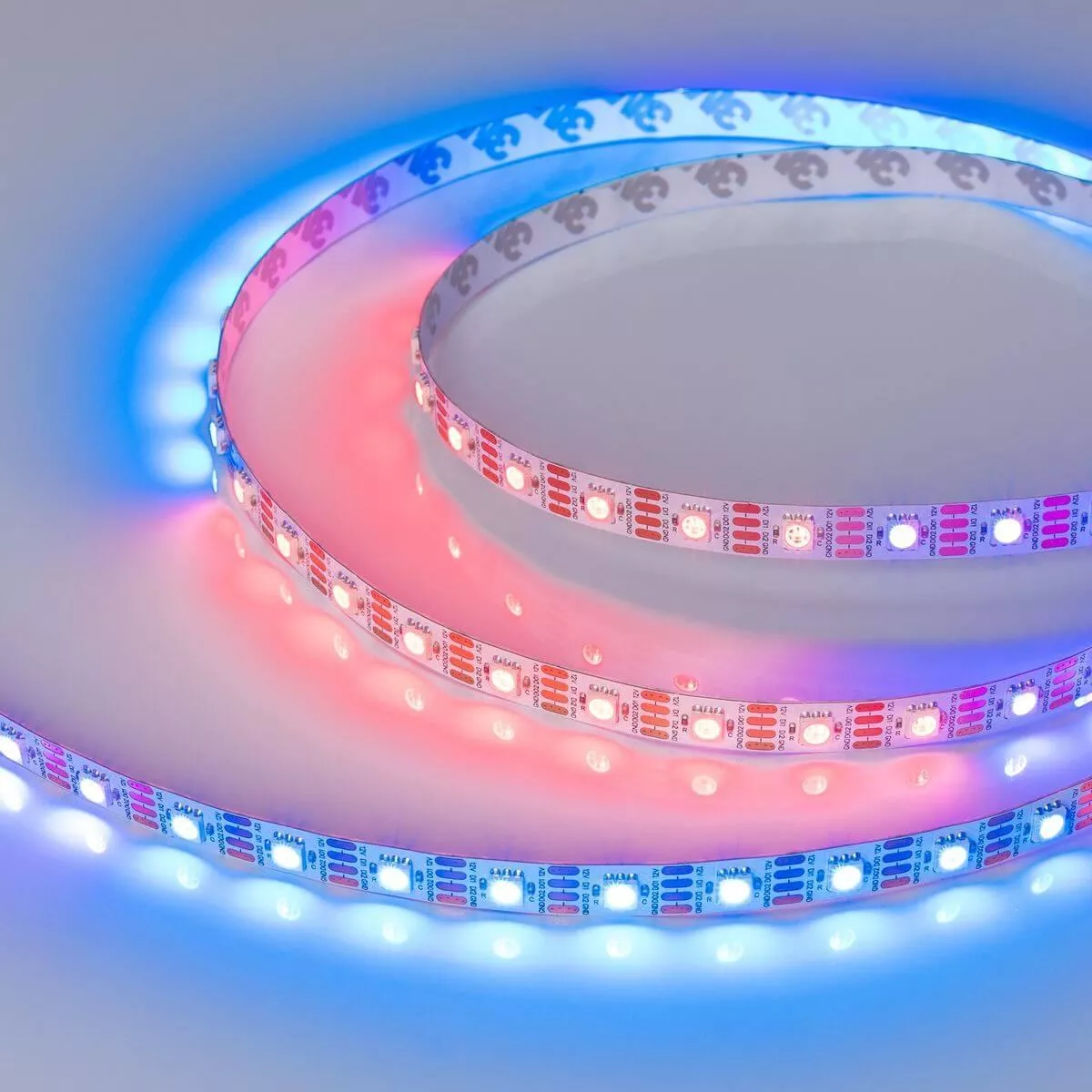 

Светодиодная лента Arlight 9,3W/m 60LED/m 5060SMD разноцветная 5M SPI-B60-10mm 12V RGB-PX1-RAM 033437