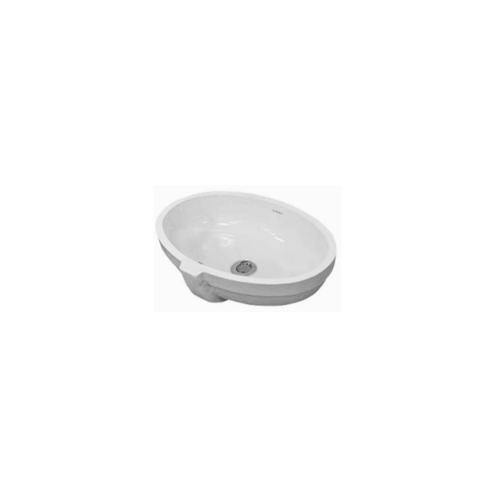 DURAVIT (Jelsa) Умывальник встраиваемый снизу 505 х 365 мм, с переливом, без площадки под смеситель, белый глянцевый