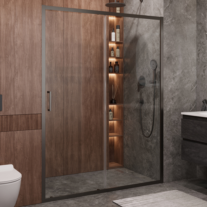 

Душевая дверь в нишу Cezares Molveno BF 1 150 C GM IV 150 см, профиль оружейная сталь, стекло прозрачное