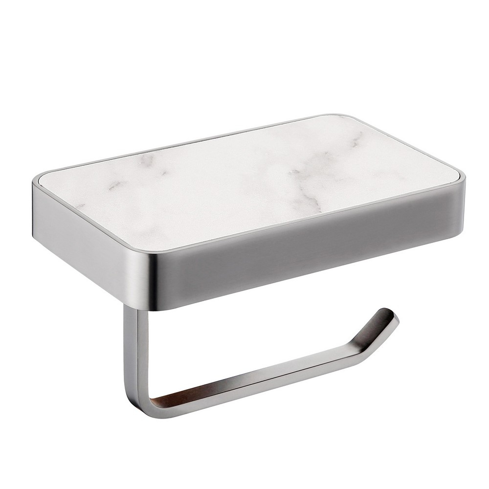 Держатель для туалетной бумаги Abber Westen AA1730SP настенный сатин с полкой 11200₽