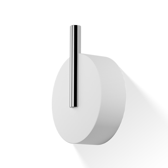 Decor Walther Stone WHG Крючок, цвет: белый / хром