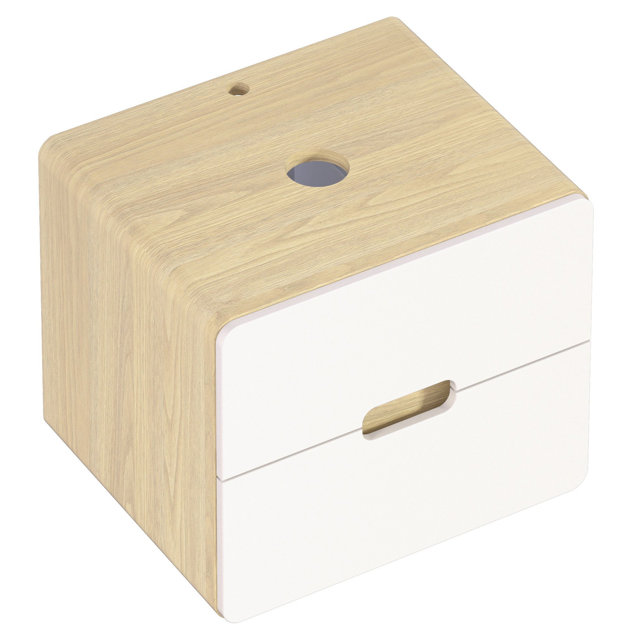 

Тумба под раковину со столешницей 1MarKa Vortex 60, орех лучистый, белый