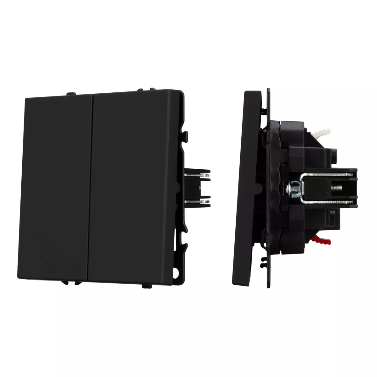 

Механизм выключателя двухклавишный проходной Arlight SWT-NOBE-MKP2-SFPL-BK (230V, 10A) 054255