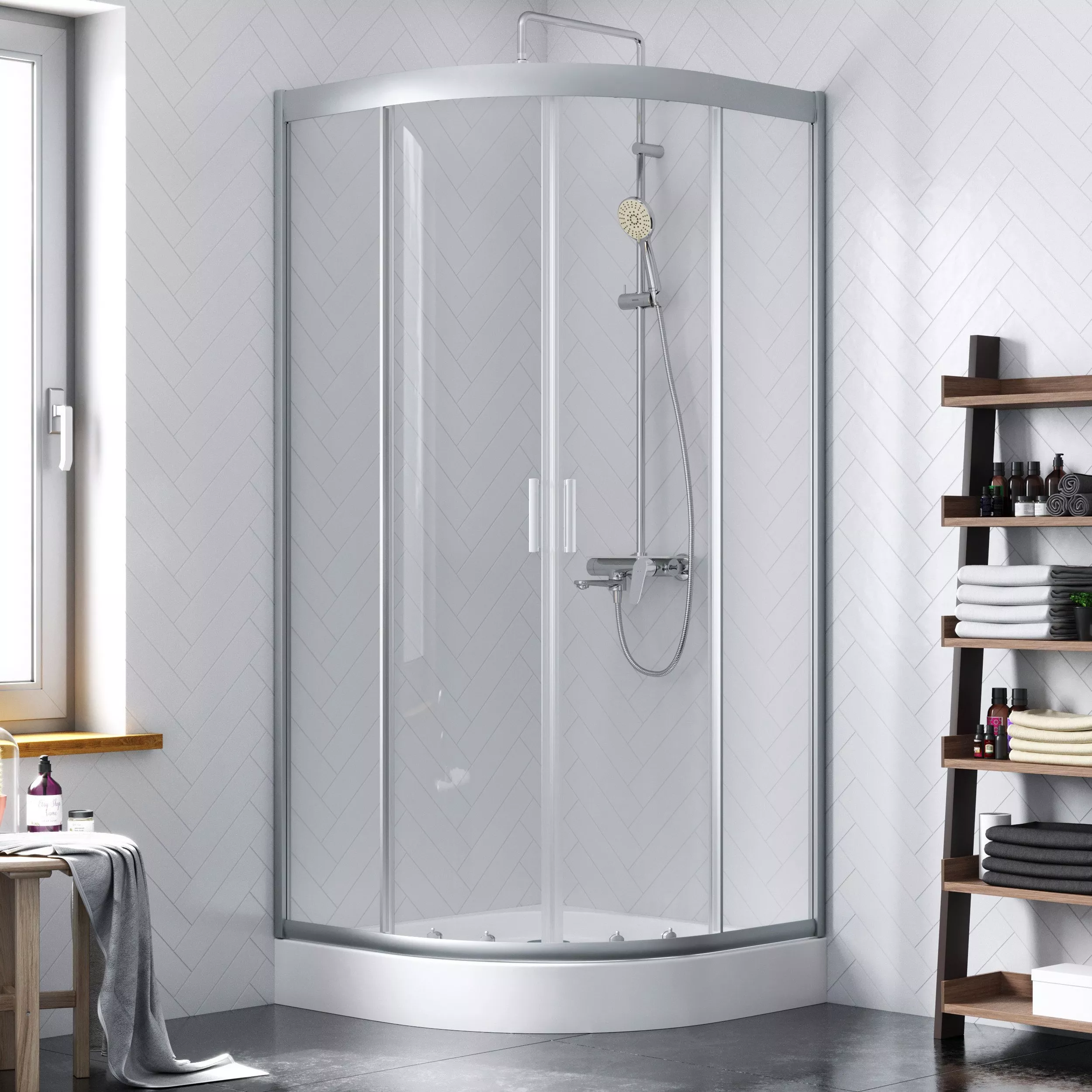 

Душевой уголок Damixa Skyline DX35WG-301-090MT