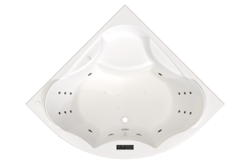 

Акриловая ванна Radomir Сандра Люкс 150x150 см, угловая, пристенная, с гидромассажем, белая, четверть круга, с каркасом, с экраном, с сиденьем, со сливом-переливом