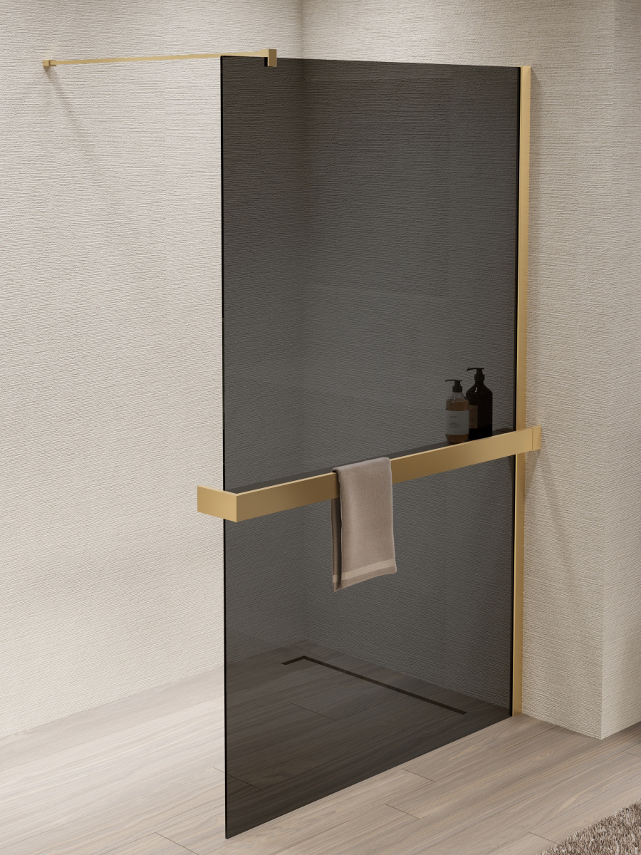 

Душевая перегородка Vincea Walk-in HR VSW-1HR100CGG 100 см, профиль матовое золото, стекло тонированное