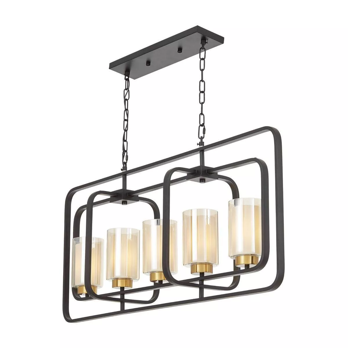 

Подвесная люстра Lumina Deco Indivia LDP 1238-5 BK+MD
