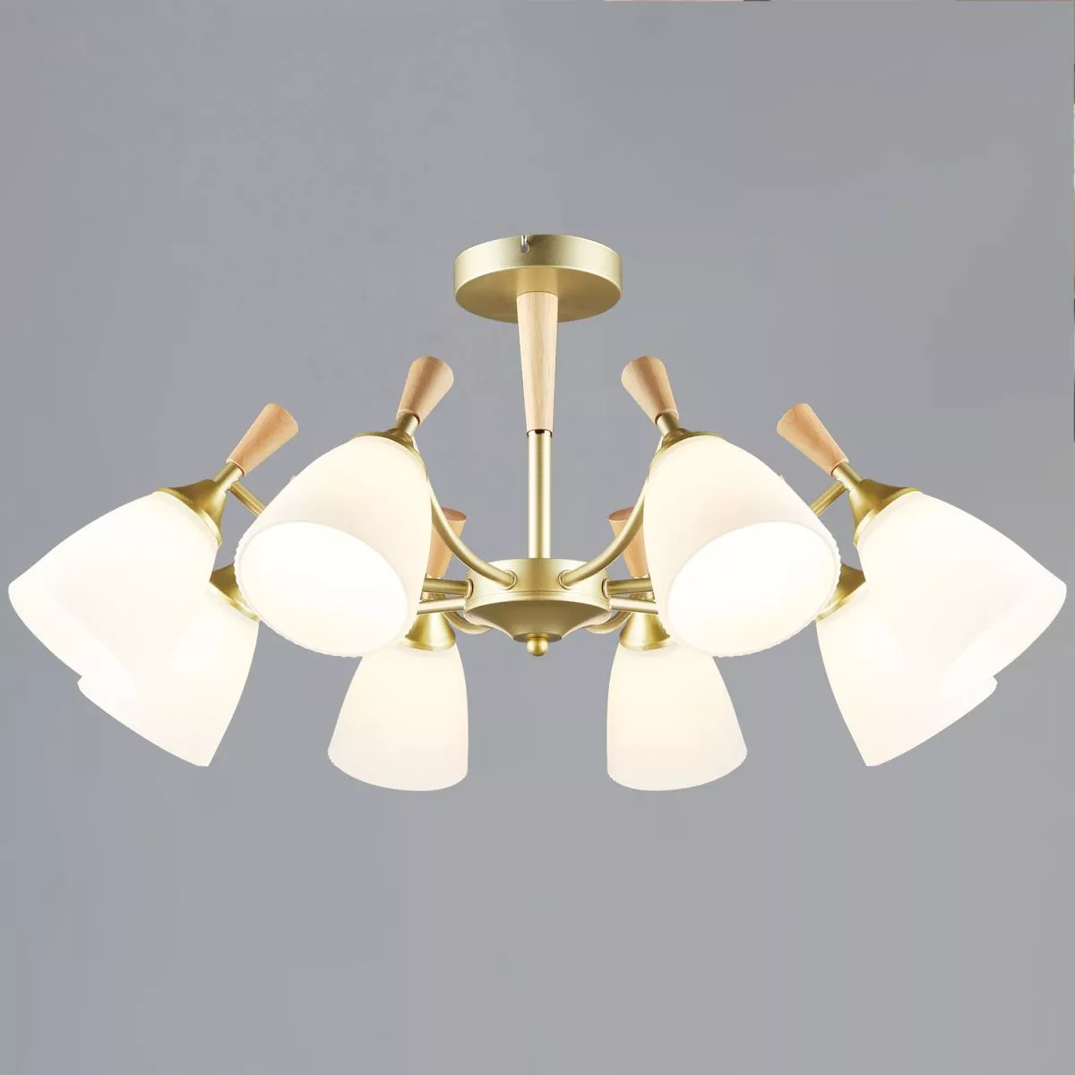 

Люстра на штанге Reluce 38960-0.3-08 GD+WOOD