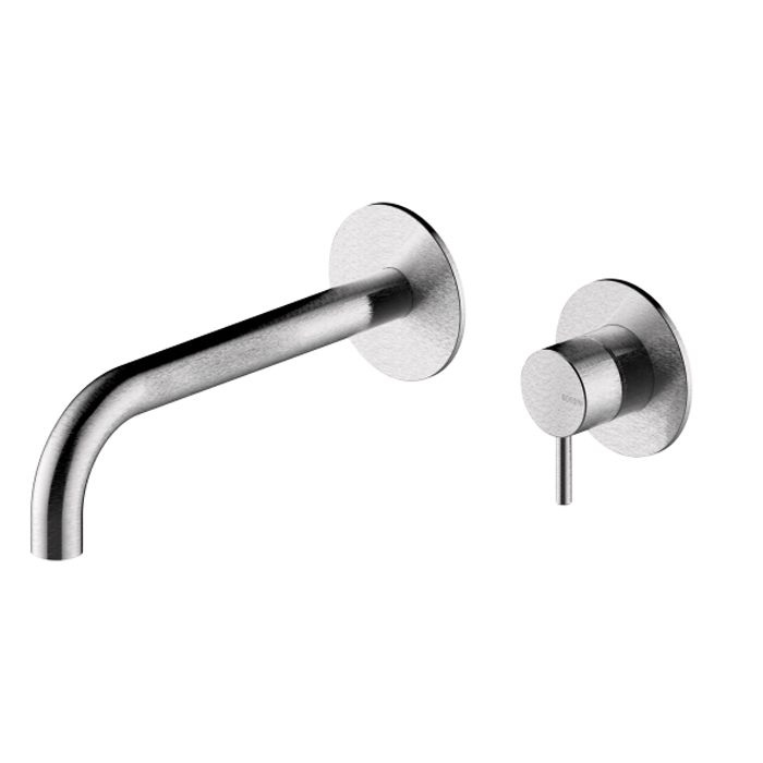 

BOSSINI (NOBU) Внешняя часть смесителя для раковины из стены, без д/к, из стали Inox Aisi, для INZ205, цвет матовая нерж. сталь (075)