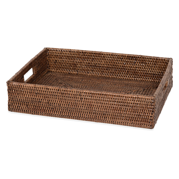 

DECOR WALTHER (Basket TRAY) Поднос плетеный 9,5 X 45 X 34 см, Ротанг темный