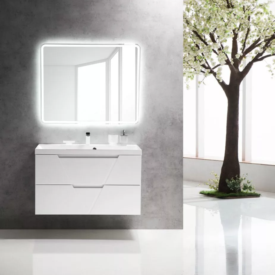

Мебель для ванной BelBagno Vittoria 100 bianco lucido