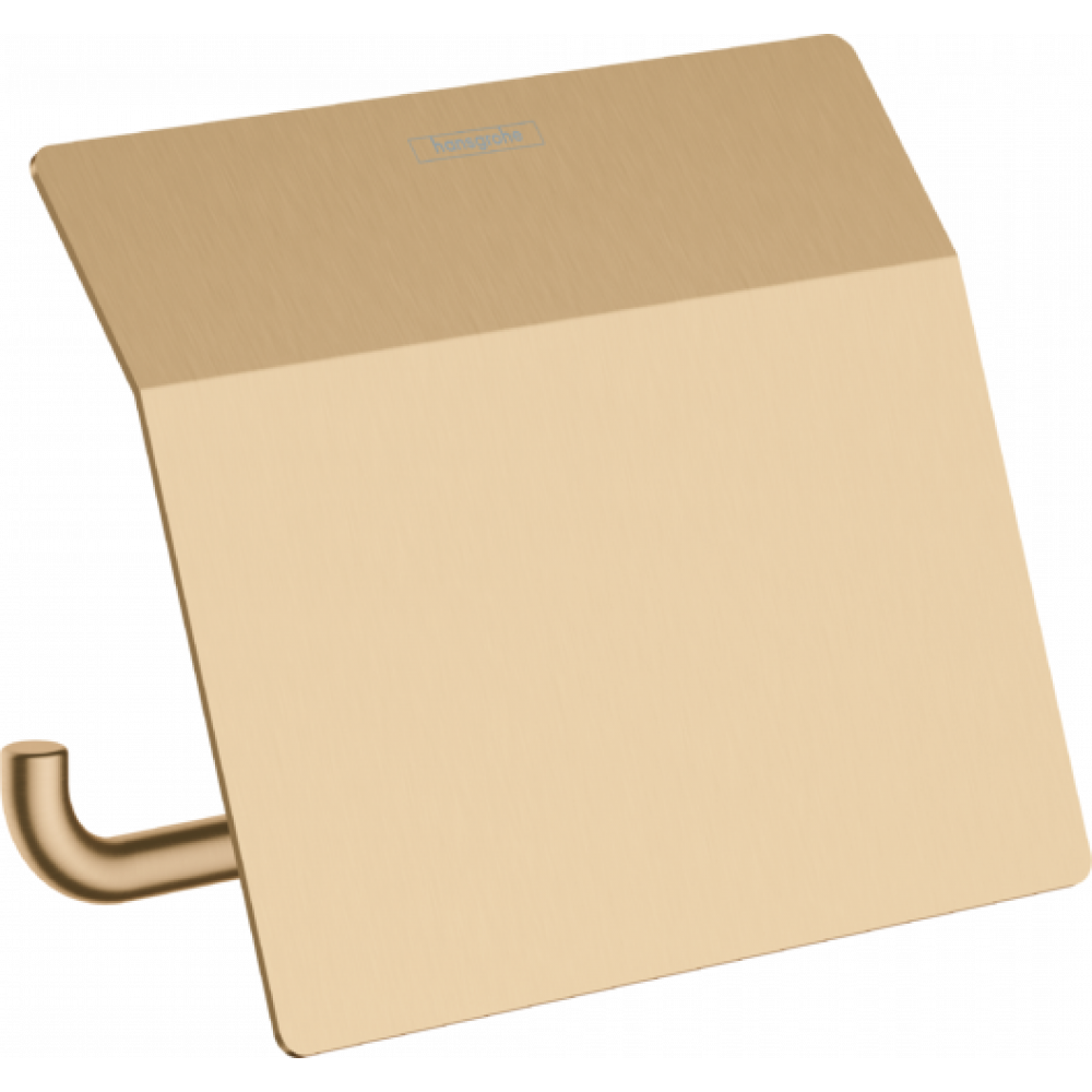 Держатели для туалетной бумаги Держатель туалетной бумаги с крышкой AddStoris Hansgrohe 41753140, шлиф. бронза