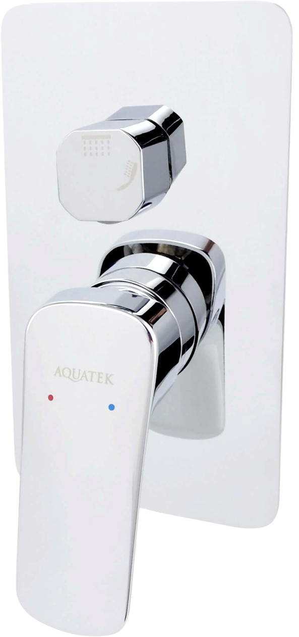 

Встраиваемый смеситель для душа и ванны AQUATEK Вега AQ1046CR С ВНУТРЕННЕЙ ЧАСТЬЮ, хром