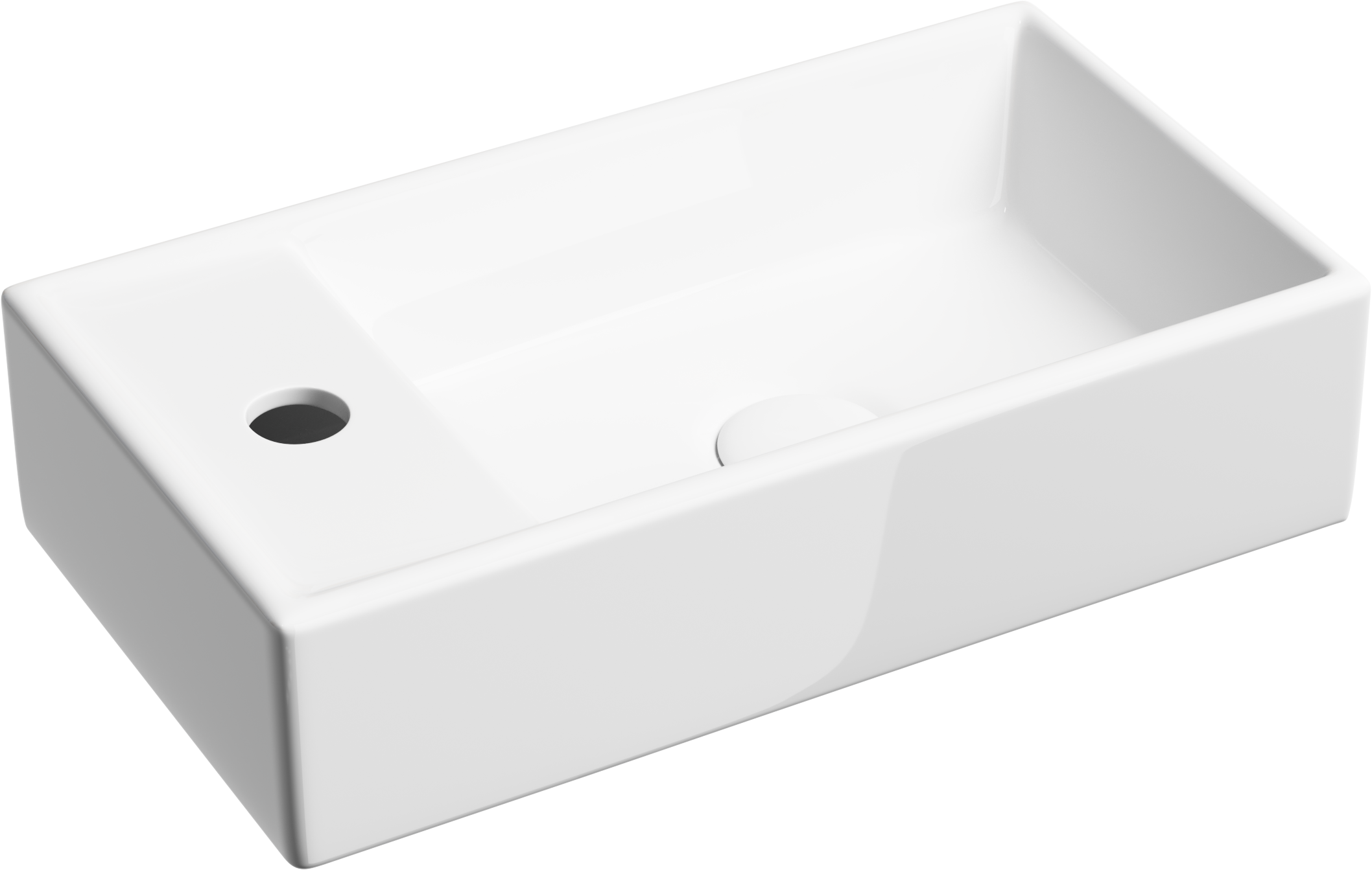 

Раковина маленькая в туалет Ceramicanova Element CN6051R белый глянцевый