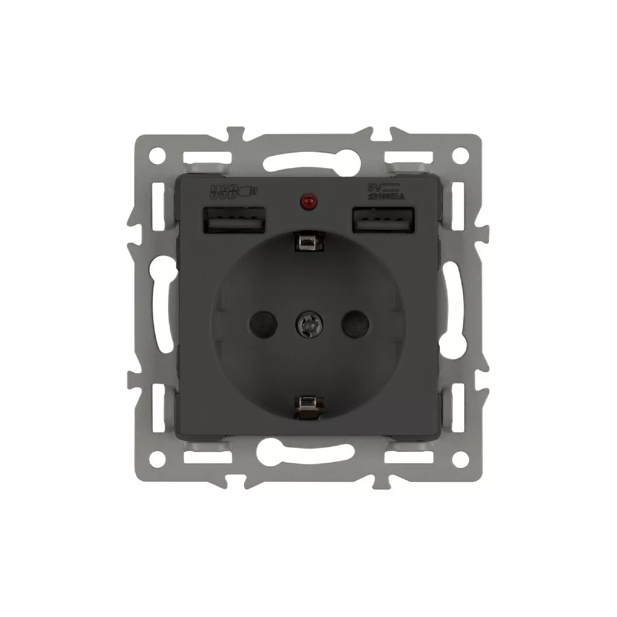 

Механизм розетки с USB зарядкой Arlight SCT-MUAA-PL-BK (250V, 16A) 043734