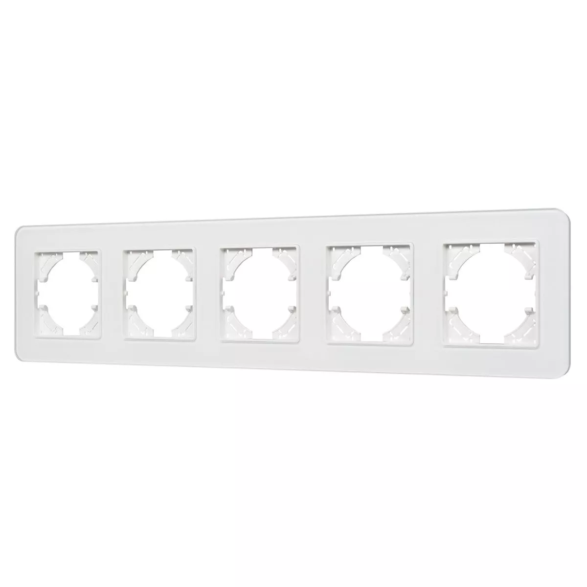 

Рамка на 5 постов стеклянная Arlight FRM-OMALI-SFGS-5-WH 049720