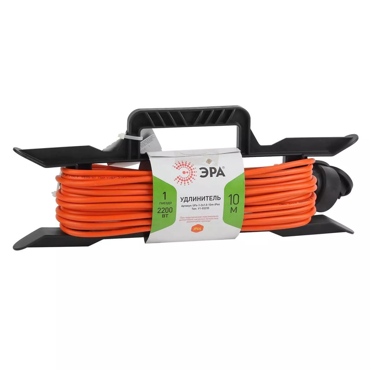 

Удлинитель силовой ЭРА UFx-1-2x1.0-10m-IP44 Б0043039