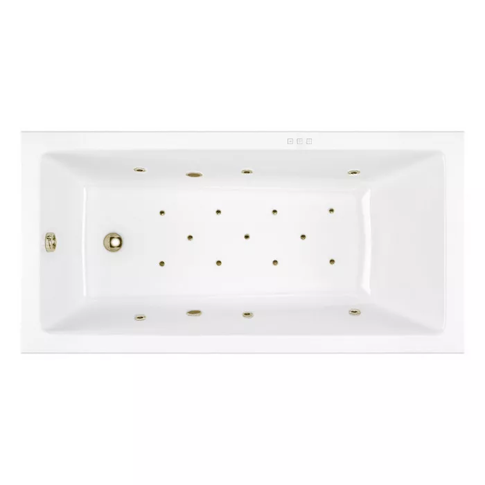 

Ванна акриловая Excellent Wave Relax 160x70 с гидромассажем белый - бронза