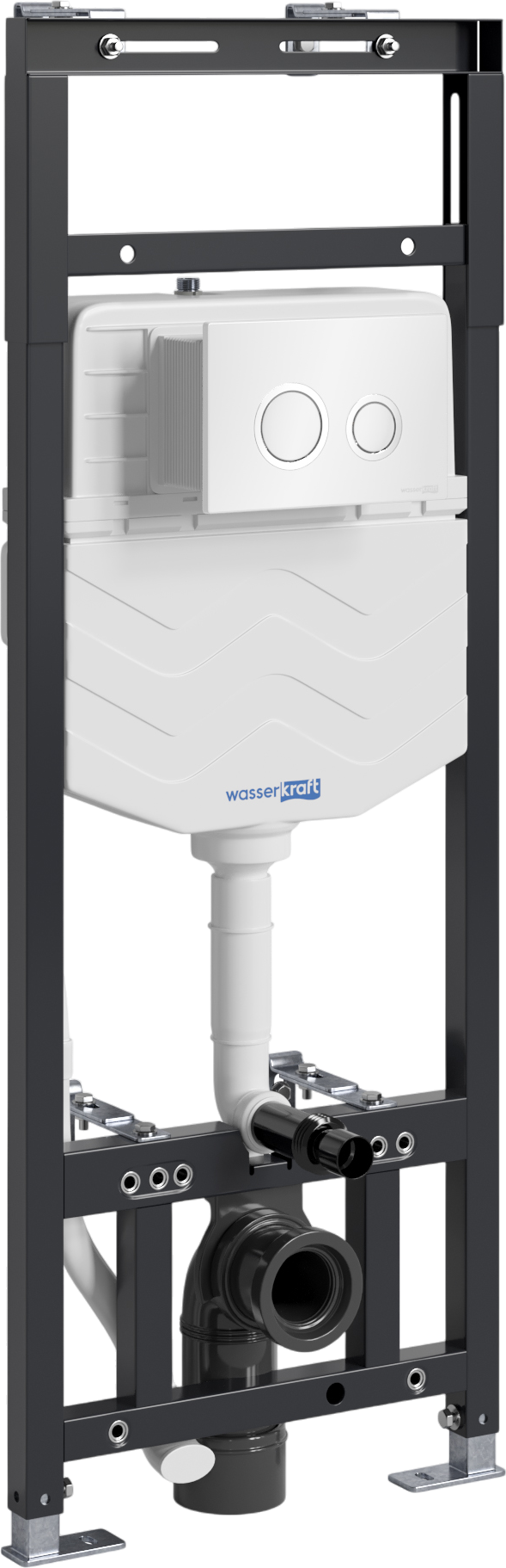 

Система инсталляции для унитазов Wasserkraft Alme 15TLT.010.ME.WH01 с кнопкой смыва белой