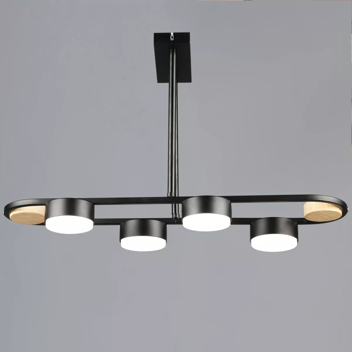 

Подвесная люстра Reluce 02760-0.3-04 BK+WOOD GX53