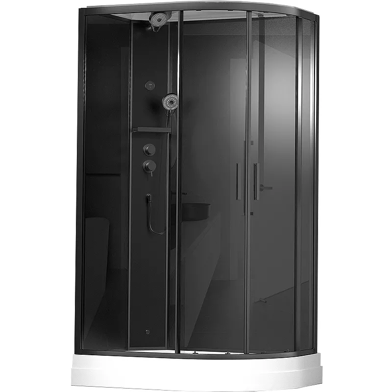 

Душевая кабина Timo Premium ILMA Black 120х80 левая черная, без гидромассажа
