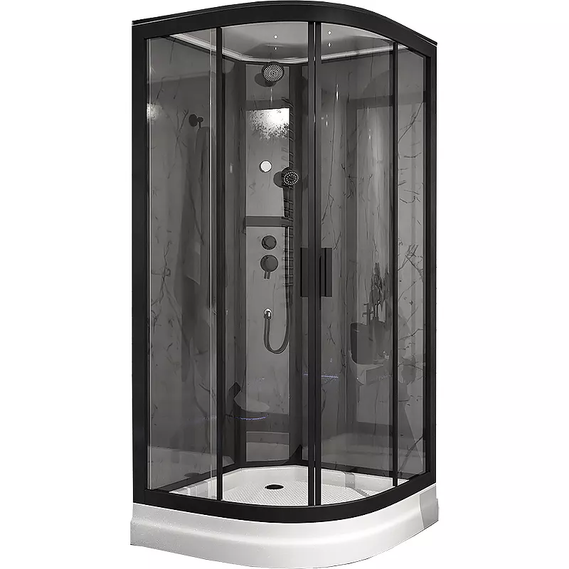 

Душевая кабина Timo Premium ILMA Black 90х90 черная, без гидромассажа
