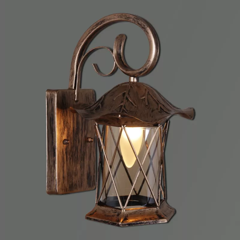 

Уличный настенный светильник Reluce 08281-9.2-001U BKG