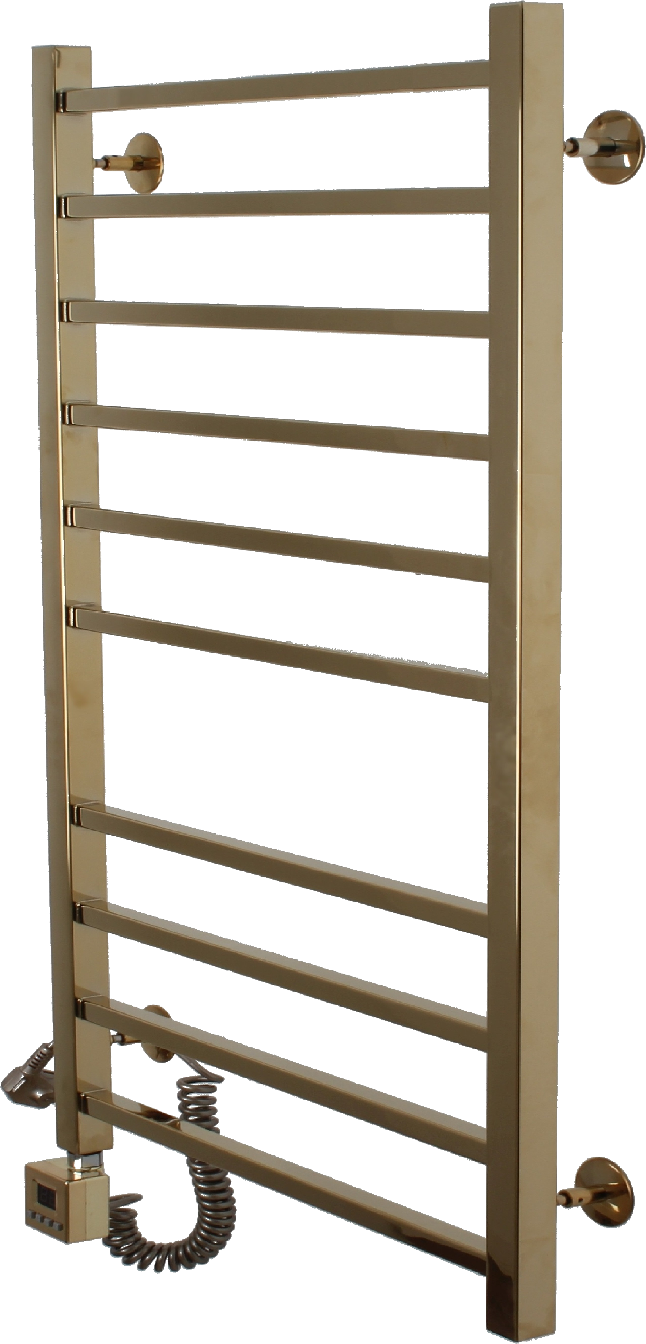 

Полотенцесушитель электрический Domoterm Квадро П10 50x100, левый, золото