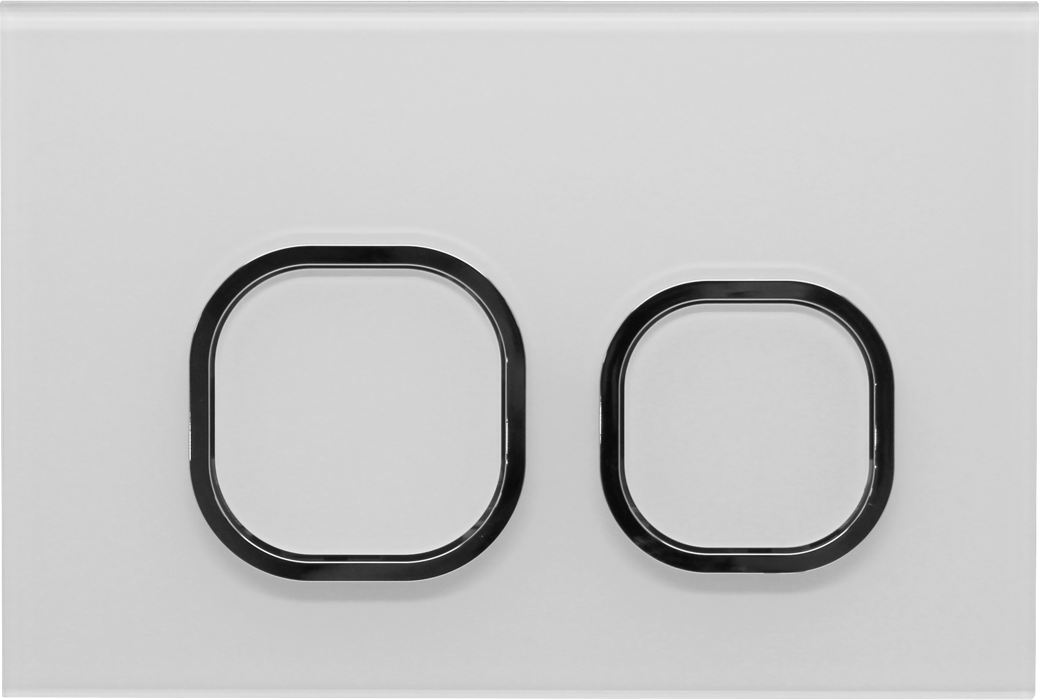 

Кнопка смыва для унитаза ARROW AHM001D стекло, цвет белый