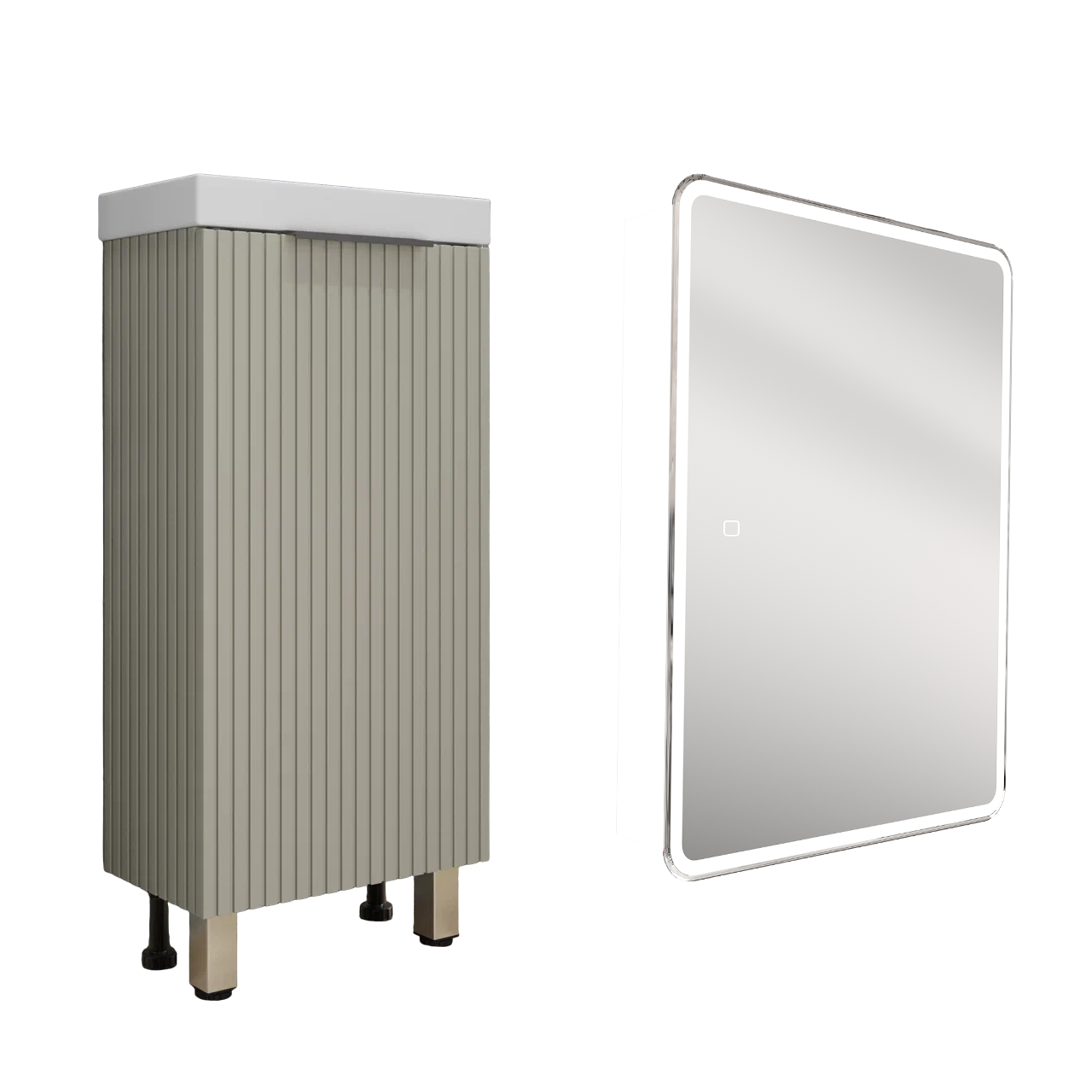 

Мебель для ванной комнаты Style Line Соло 40 санд серая галька