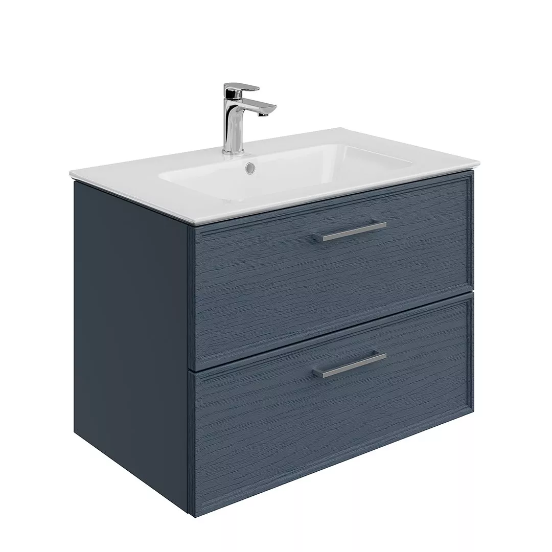 

Комплект мебели Kerama Marazzi Piano 75 ясень синий матовый