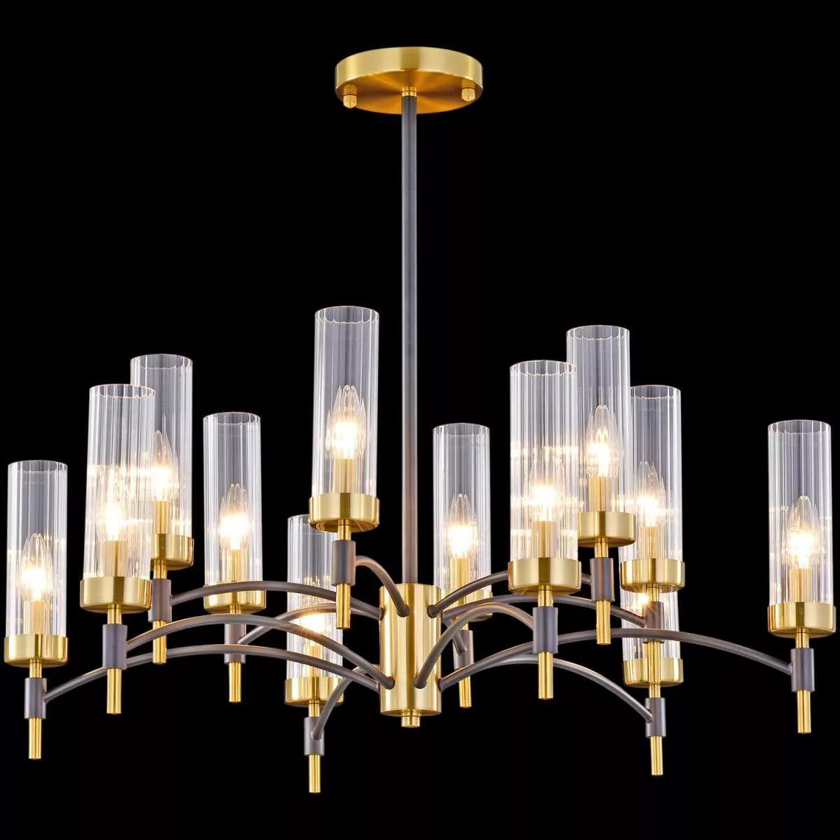 

Потолочный светильник ILLUMICO IL5177-6+6PLS-29 BRASS TUBO