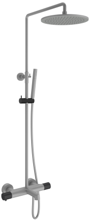 

Душевая стойка AltroBagno Intento 030421 GrNe серая, черная