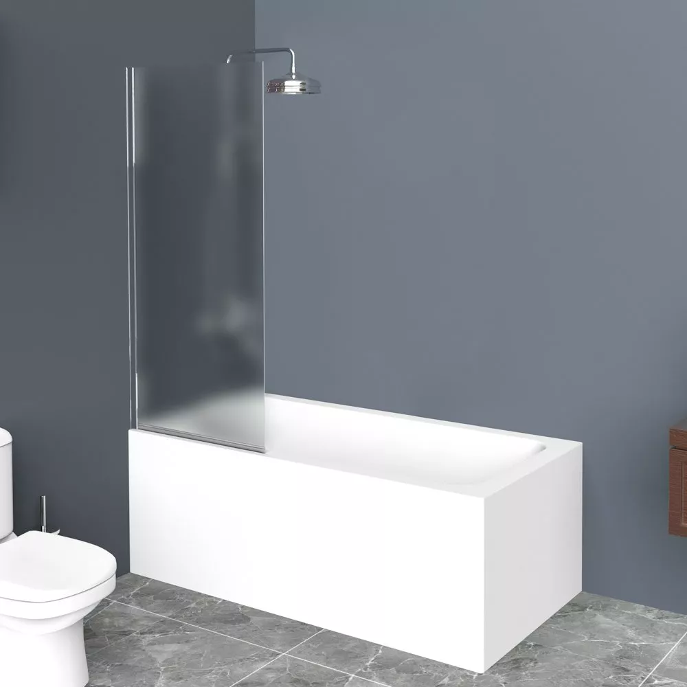 

Шторка на ванну BelBagno Uno V-1-85/150-P-Cr стекло punto
