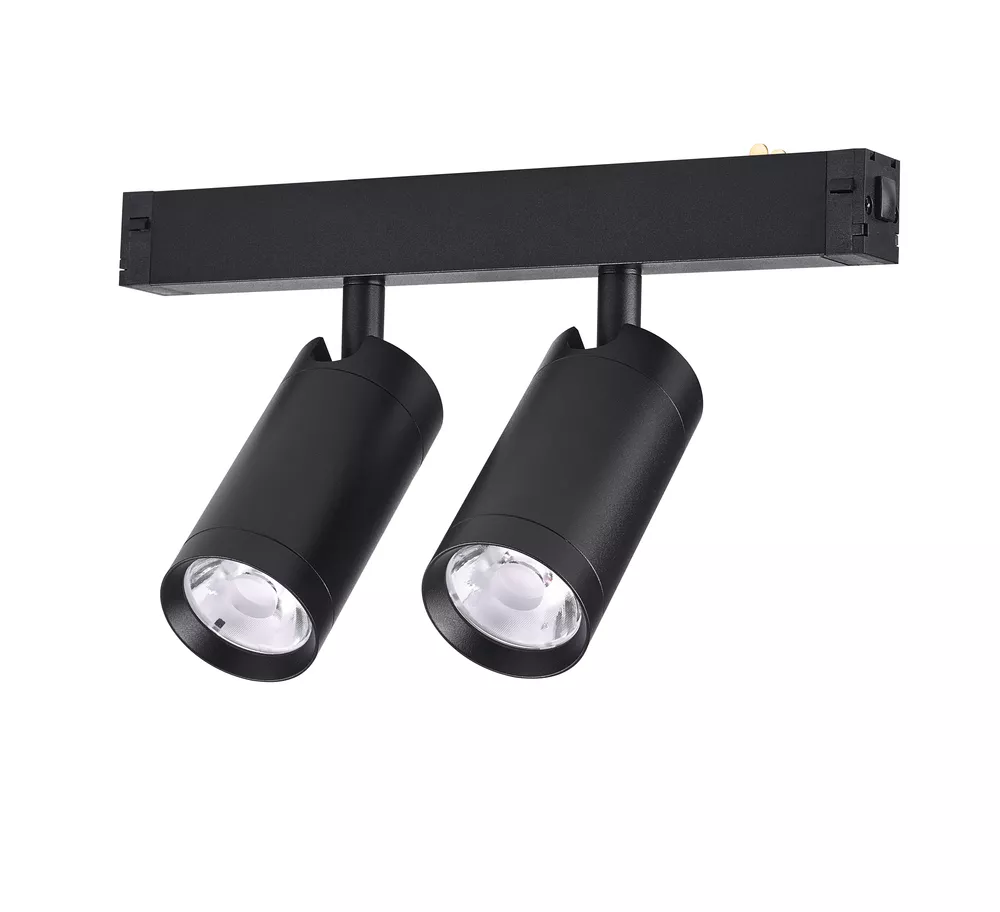 

Трековый однофазный светильник AM Group AM528 BK-220V-2X10W SMART