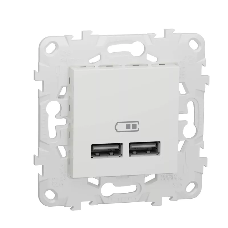 

Розетка компьютерная USBx2 Schneider Electric Unica New NU541818