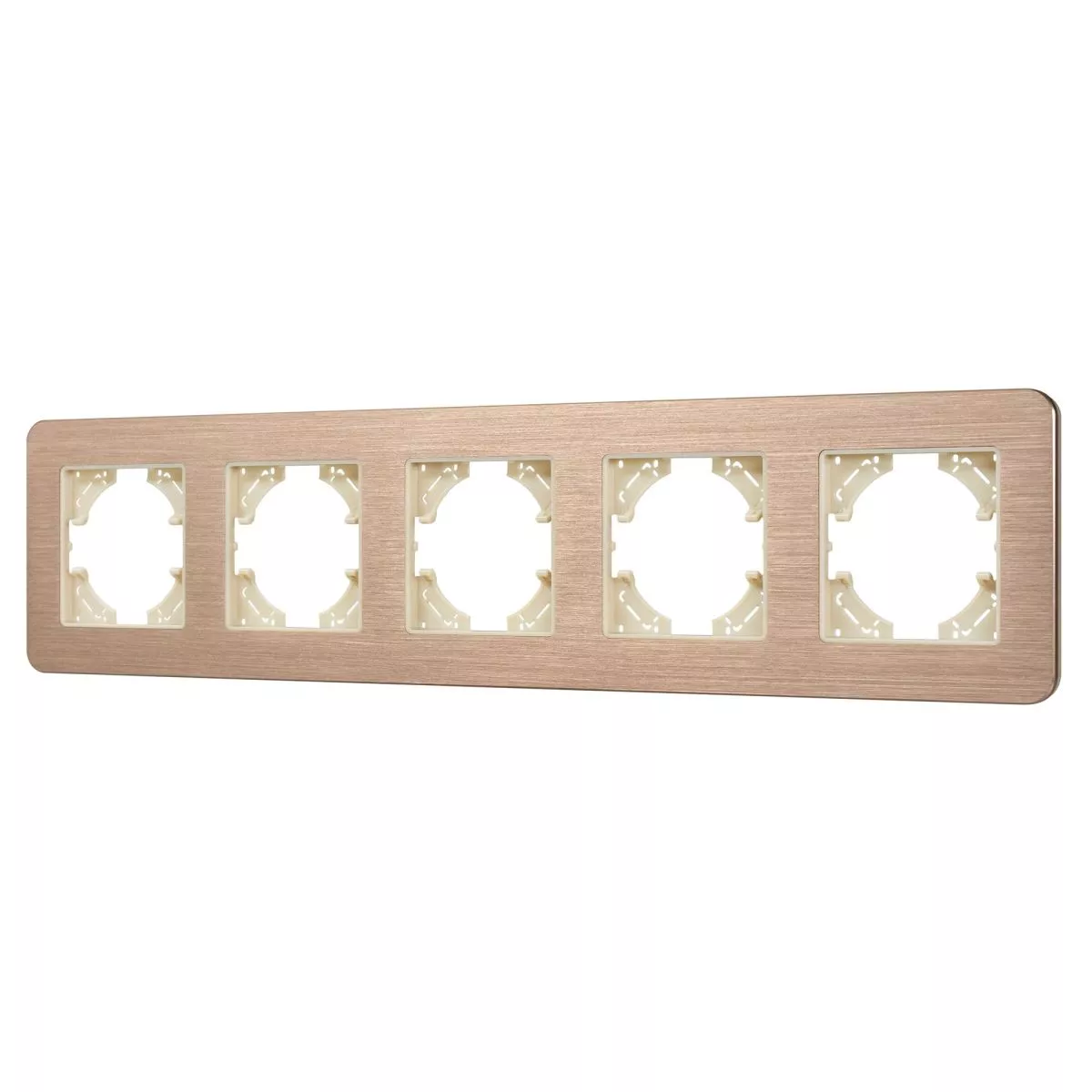 

Рамка на 5 постов алюминиевая Arlight FRM-AKIRY-AL-5-GD 049736